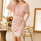 💃Last Day Sales 60% OFF🎉Sparkly One-Shoulder Ruched Dress