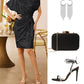💃Last Day Sales 60% OFF🎉Sparkly One-Shoulder Ruched Dress