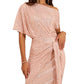 💃Last Day Sales 60% OFF🎉Sparkly One-Shoulder Ruched Dress