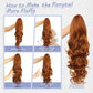 🥳2026 HOT SALE🥳💞50K+ SOLD!💜✨ 50% OFF! Clip-on Wavy Ponytail Extension – Natural big waves, tangle‑free & heat‑resistant. Instant volume in seconds! 🦚🎀