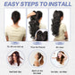 🥳2026 HOT SALE🥳💞50K+ SOLD!💜✨ 50% OFF! Clip-on Wavy Ponytail Extension – Natural big waves, tangle‑free & heat‑resistant. Instant volume in seconds! 🦚🎀
