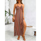 💎Hot Promotion 50% OFF💎Printed Cami Maxi Dress!  Floral Elegance, High Side Slit & Adjustable Straps✨