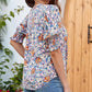 💓🛒50% OFF NOW! Women's Floral V-Neck Puff Sleeve Blouse – Romantic Design, Soft Fabric & 3 Vibrant Colorways 🌸✨