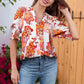 💓🛒50% OFF NOW! Women's Floral V-Neck Puff Sleeve Blouse – Romantic Design, Soft Fabric & 3 Vibrant Colorways 🌸✨