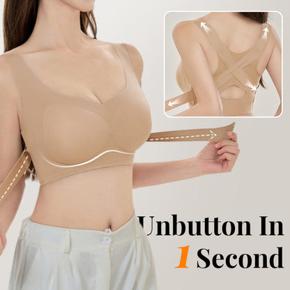🎉Last Day Promotion 50% OFF🎉Women's Cozy Seamless Push Up Front Closure Bra