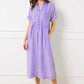 🎉This Week's Special Sales 50% Off✨Striped Lapel Button Down Shirt Dress | With Functional Pockets