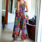 💎 Limited 50% OFF! 💎🌼 Flowy, Fun & Totally You! Women’s Printed Wide-Leg Overalls