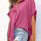 🔥Hot Sale 50% Off💥🎁Women's Loose Fit Casual Button Short Sleeve Shirt Tops