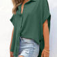 🔥Hot Sale 50% Off💥🎁Women's Loose Fit Casual Button Short Sleeve Shirt Tops