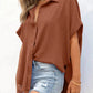 🔥Hot Sale 50% Off💥🎁Women's Loose Fit Casual Button Short Sleeve Shirt Tops