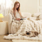 ⏳Time-Limited Special 70% Off⏰🔥🛏️Thickened Rabbit Plush&Milk Velvet Cover Blanket🍂Large Throw💤Wrap up in Ultimate Comfort