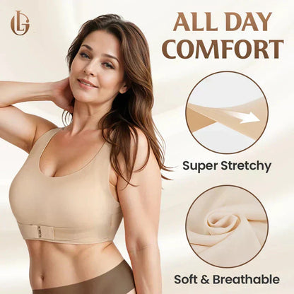 🎁2026 New Arrivals 46% OFF💥🥳HOT SALE🥳 Front Closure Cross-Back Wireless Posture Bra