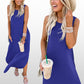🎉Hot Promotion 50% OFF🛍️Women’s Trendy Solid Color Sleeveless Long Dress