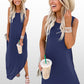🎉Hot Promotion 50% OFF🛍️Women’s Trendy Solid Color Sleeveless Long Dress