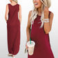 🎉Hot Promotion 50% OFF🛍️Women’s Trendy Solid Color Sleeveless Long Dress