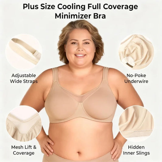 🏆 Last Day Special Sale 50% OFF💐Women's Elegant Sheer Full Coverage Plus Size Bra
