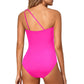 💥LAST DAY SALE 60% OFF🏖️👙One Shoulder One Piece Swimsuit For Women Tummy Control Bathing Suit