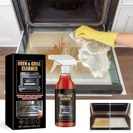 🧼 BUY 2 GET 1 FREE! ✨ Oven & Grill Cleaner Spray – Dissolves Grease in 5 Mins, No Scrubbing & Eliminates Odors🔥