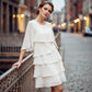 👗 60% OFF NOW! ✨ Women's Elegant Layered Ruffle Sleeve Dress – Flattering Fit, Flowy Silhouette & Charming Ruffles 🌸