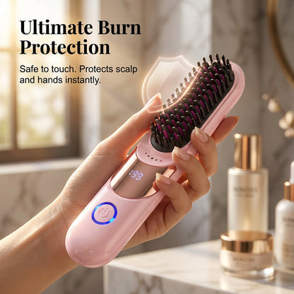 🥳2026 HOT SALE🥳💞50K+ SOLD!👵✨ 50% OFF! 3-Temp Ionic Straightening Comb – Anti-scald design, gentle on hair. Adds shine, reduces frizz. 🌸🛡️
