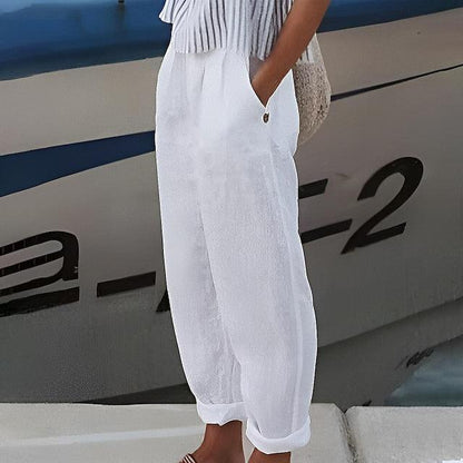🌷🩵Spring Limited Sale 50% OFF🩵🌷Comfy Blue Striped Side Pocket Pants