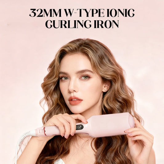 ⏰💥Last Day Special Sale 70% OFF🎁32mm W-Type Ionic Curling Iron