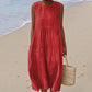 💥LAST DAY SALE 60% OFF🏖️Women's Casual Sleeveless Midi Dress