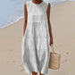 💥LAST DAY SALE 60% OFF🏖️Women's Casual Sleeveless Midi Dress