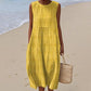 💥LAST DAY SALE 60% OFF🏖️Women's Casual Sleeveless Midi Dress