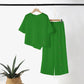 🔥Hot Sale 49% OFF🥰Women's Irregular Hem Top & Wide Leg Pants Two-Piece Set