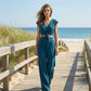 👗 53% OFF NOW! Women's Linen Two-Piece Set – Tie-Front Top & High-Waist Wide-Leg Pants 🌿