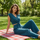 👗 53% OFF NOW! Women's Linen Two-Piece Set – Tie-Front Top & High-Waist Wide-Leg Pants 🌿