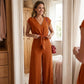 👗 53% OFF NOW! Women's Linen Two-Piece Set – Tie-Front Top & High-Waist Wide-Leg Pants 🌿
