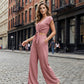 👗 53% OFF NOW! Women's Linen Two-Piece Set – Tie-Front Top & High-Waist Wide-Leg Pants 🌿