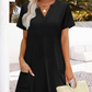 🏖️Summer Hot Sale 60% OFF🏝️💃Women's Casual V Neck Vacation Midi Dress With Pockets
