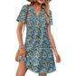 🏖️Summer Hot Sale 60% OFF🏝️💃Women's Casual V Neck Vacation Midi Dress With Pockets