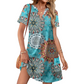 🏖️Summer Hot Sale 60% OFF🏝️💃Women's Casual V Neck Vacation Midi Dress With Pockets