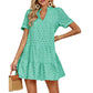 🔥Limited time sale 50% off!!🔥Women’s Lace Dresses Eyelet Casual Flowy Babydoll Swing