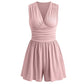 🏖️Summer Cool Deal: ONLY ￡16.99!!🌷👗Women's Sleeveless V-Neck Ruched Waist Romper
