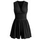 🏖️Summer Cool Deal: ONLY ￡16.99!!🌷👗Women's Sleeveless V-Neck Ruched Waist Romper