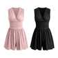 🏖️Summer Cool Deal: ONLY ￡16.99!!🌷👗Women's Sleeveless V-Neck Ruched Waist Romper