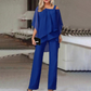 💥2026 Hot Sale 50% OFF🤩Women’s Irregular Chiffon Tops & Wide-Leg Pants Set