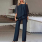 💥2026 Hot Sale 50% OFF🤩Women’s Irregular Chiffon Tops & Wide-Leg Pants Set