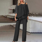 💥2026 Hot Sale 50% OFF🤩Women’s Irregular Chiffon Tops & Wide-Leg Pants Set