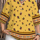 🌸Summer Hot Sale-60% Off!!🌿Women's Casual Button-Front V-Neck Top
