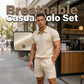📢📢40% OFF !! ⏰Breathable Knit Casual Set – Wrinkle-Free, Relaxed Fit