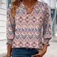 🔥 HOT SALE 60% OFF !⚡Women's Fashion 3/4 Sleeve V-Neck Blouse
