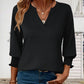 🔥 HOT SALE 60% OFF !⚡Women's Fashion 3/4 Sleeve V-Neck Blouse
