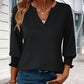 🔥 HOT SALE 60% OFF !⚡Women's Fashion 3/4 Sleeve V-Neck Blouse