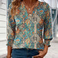 🔥 HOT SALE 60% OFF !⚡Women's Fashion 3/4 Sleeve V-Neck Blouse